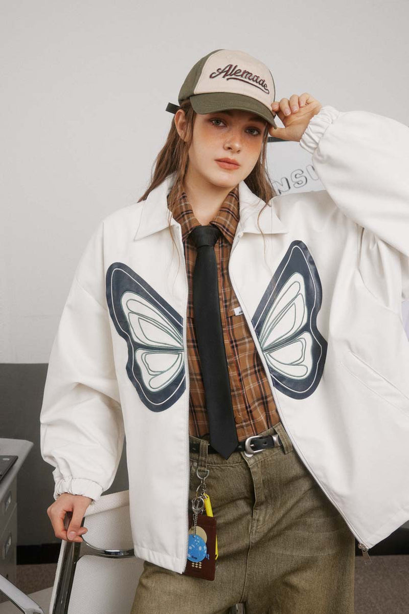 Unisex Jacket Fall Batwing Sleeve Coat Leather Women's Clothing