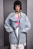 Unisex Jacket Autumn Washed Denim Suit Jacket