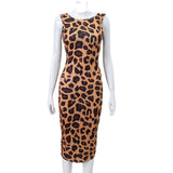 Women Desses Dress Sleeveless Vest Midi Dress