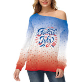 National Flag Day T Shirts Spring Printed Independence Day Fashion Long Sleeve T-shirt Women