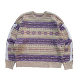 Kapital Sweater Kapital Vintage Pingtian Hehong Bone Skeleton round Neck Ethnic Style Vintage Sweater Pullover Sweater