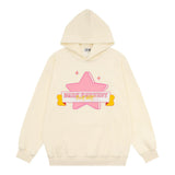 Men Hoodie Hooded Sweater Vibe Five-Pointed Star Print Loose
