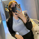 Women Long Sleeve Shirt Vest Camisole Women's Top Women's Casual Summer