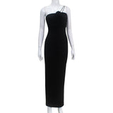 Women Desses Elegant Pure Desire Wind Hip Spaghetti Straps Dress