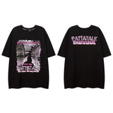 Men T Shirt Printed Couple Casual Short-Sleeved T-shirt Men and Women Hip Hop