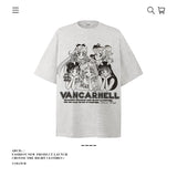American vintage street T-shirt cotton men's summer loose