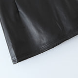 Women's Skirt Pu Women's Autumn Ins High Waist Sheath Skirt