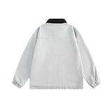 Unisex Jacket Autumn Corduroy Printed Coat Women's Clothing