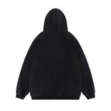 Men Hoodie Printed Hoodie Men's Loose Long-Sleeved Washed Pullover