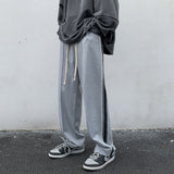 Men Sweatpants Casual Pants Men's Autumn and Winter Loose Straight Striped Sports