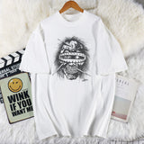 Travis Scott T-Shirt TRAVIS SCOTT CACTUS JACK Loose Crew Neck Short Sleeve