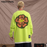 Men Long Sleeve Shirt Casual Printed Long Sleeve Men and Women Couple Loose Sweater T-shirt