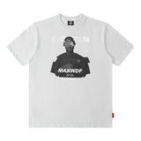 Men T Shirt Printed Short-Sleeved T-shirt Men and Women Loose
