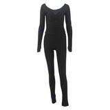 Women Co-Ord Set Long Sleeve Trousers Casual Suit