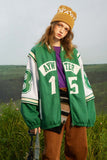 Unisex Jacket Fall Twill Stitching Baseball Uniform Women's Clothing