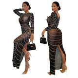Women Dresses Autumn and Winter Women's Clothing Sexy Tight Long Sleeve Dress