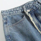 Women Skirt Autumn Denim Skirt Mid-Length Hip Skirt