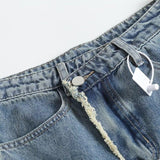 Women Skirt Autumn Denim Skirt Mid-Length Hip Skirt