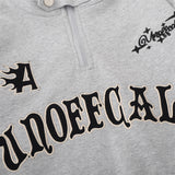 Men Hoodie Loose Sweater Men's Autumn and Winter Letter Embroidery Daily Leisure