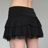 Women Skirt Lace Stitching Skirt Sexy Skirt