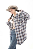 Unisex Jacket Autumn Plaid Loose Shirt