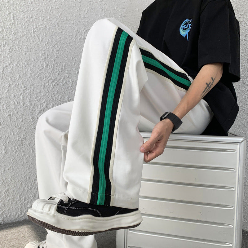 Men Sweatpants Men's Summer All-Matching and Handsome Straight Loose Design