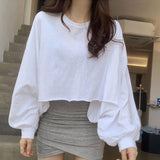 Women Long Sleeve Shirt Spring and Autumn Loose Top Women's Casual T-shirt
