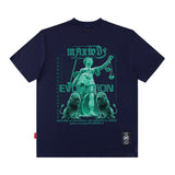 Men T Shirt Personalized Printed Short-Sleeved T-shirt Men and Women Ins Couple Loose Casual