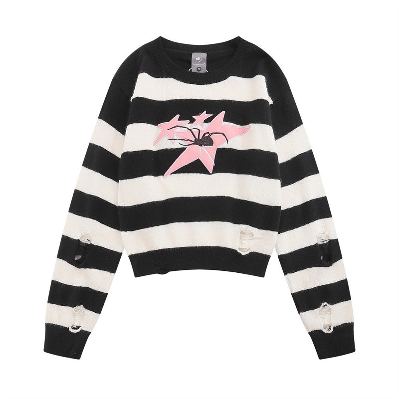 Women Sweater Short Sweater Women's Autumn Leisure round Neck Sweater