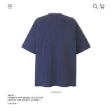 American vintage street T-shirt pure cotton men's and women's summer loose