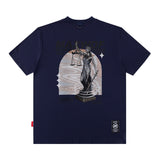 Men T Shirt T Fashion Brand Heart Printing T-shirt Men and Women Couple Loose