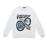 Men Long Sleeve Shirt Men and Women Hiphop Couple Hip Hop Retro Ins Top
