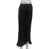 Women Desses Skirt Low Waist Elegant Dress