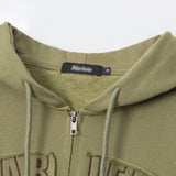 Women Hoodie Letter Hooded Cardigan Sweater Women's Autumn Casual Short