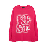 Men Long Sleeve Shirt Letter Printing Couple's Tops Street Casual Long Sleeve T-shirt Men and Women