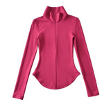 Women T-Shirt Bottoming Shirt Autumn Slim Fit Long-Sleeved T-shirt Top