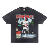 Mike Tyson T Shirt Vintage Loose Short Sleeve