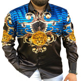 Men Shirt Fall Men's Clothing Long Sleeve Cardigan Slim Fit