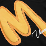 Men Hoodie Big M Letter Printed Hoodie Men's Loose Pullover Hoodie