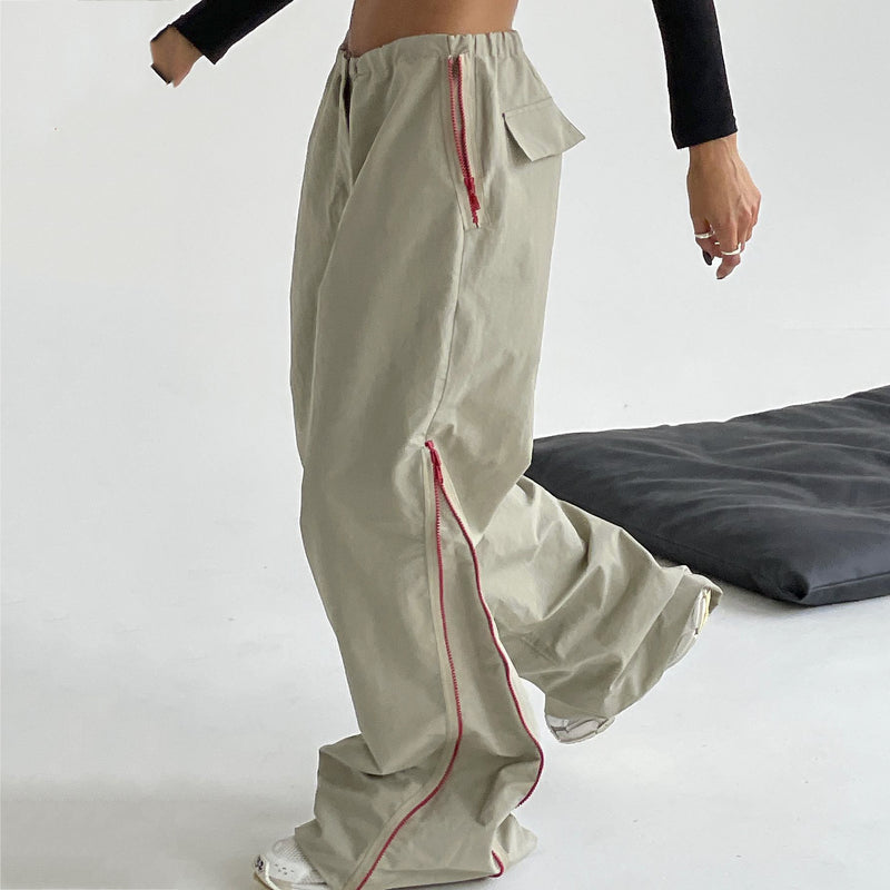 Women Cargo Pants Bell-Bottom Pants Women's Design Ins Casual Trousers