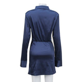 Women Desses Fall Women's Clothing Shirt Dress Long Sleeve Dress