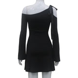 Women Desses Long Sleeve Dress Slim Fit A- line Dress