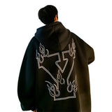 Men Hoodie Letter Printed Hoodie Men's Winter Hoodie