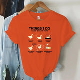 Funny Animal Duck T Shirt for Women I