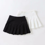 Women Skirt Short Pleated Skirt High Waist Skirt