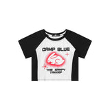 Women T-shirt Printed Short T-shirt Women's Summer round Neck Top