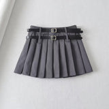 Women Skirt High Waist Suit Short Skirt Pleated Skirt