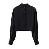 Women T-Shirt Shirt Women Spring Versatile Long Sleeve Shirt