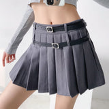Women Skirt High Waist Suit Short Skirt Pleated Skirt
