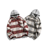 Unisex Jacket Autumn Retro Contrast Color Coat